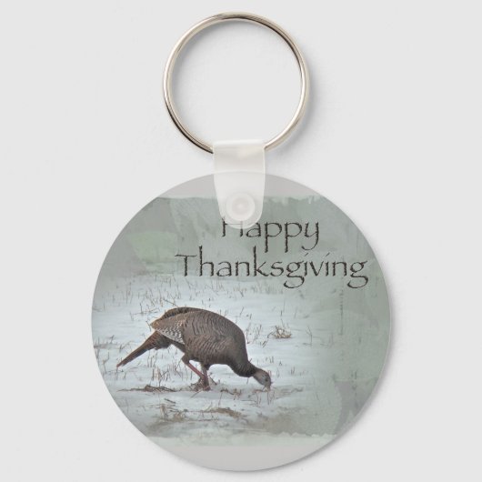 Porte-clés Bon thanksgiving Wild Turkey (Recto)