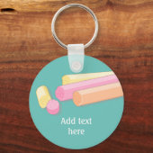 Porte-clés Bonbons de rock doux d'Edimbourg en Ecosse (Recto)