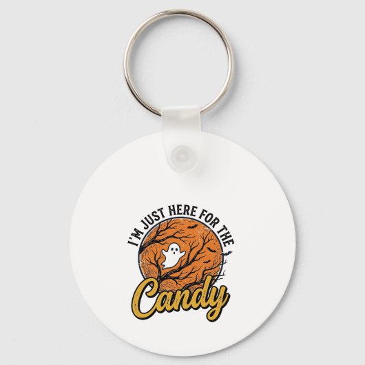 Porte-clés Bonbons Halloween Fantôme Conception Vectorielle V (Recto)