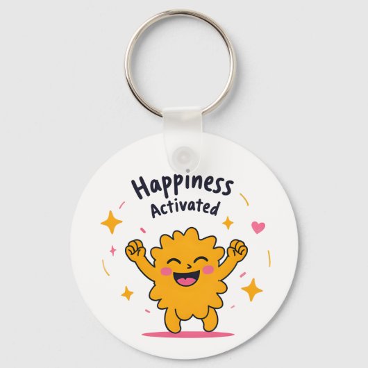 Porte-clés Bonheur activé - Joie Doodle joy Caractère (Recto)