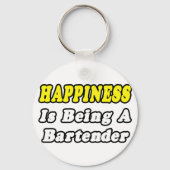 Porte-clés Bonheur...Bartender (Recto)