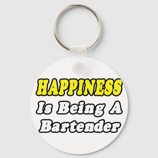 Porte-clés Bonheur...Bartender (Recto)