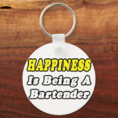 Porte-clés Bonheur...Bartender (Recto)