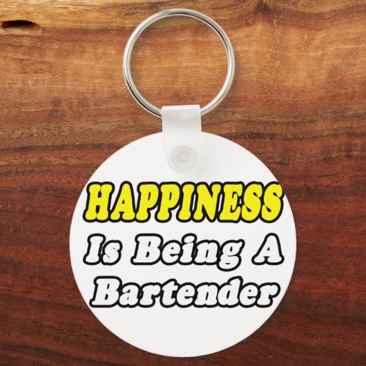 Porte-clés Bonheur...Bartender (Recto)