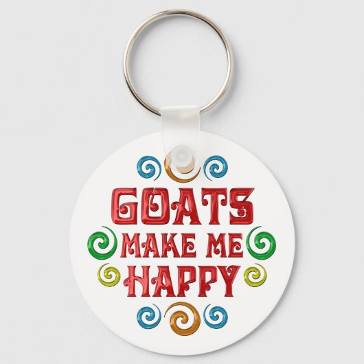 Porte-clés Bonheur des chèvres (Recto)