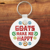 Porte-clés Bonheur des chèvres (Recto)