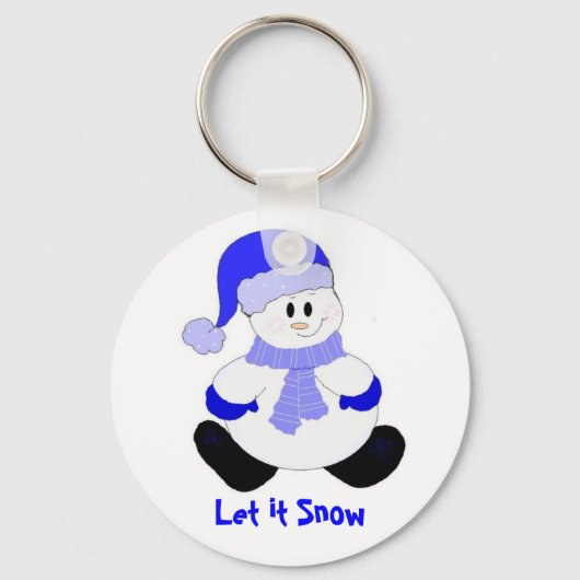 Porte-clés Bonhomme de neige (Recto)