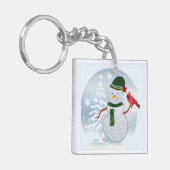 Porte-clés Bonhomme de neige (Devant gauche)