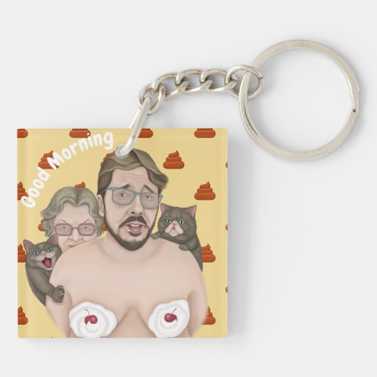 Porte-clés Bonjour (Dos)