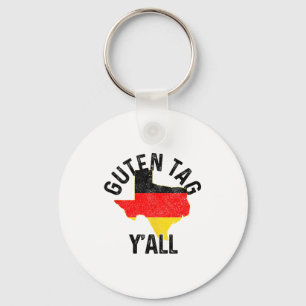 Porte-clés Bonjour à tous drôle Texas Allemagne Cadeau allema