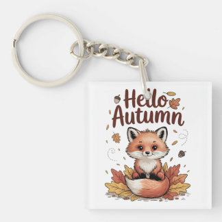 Porte-clés Bonjour Automne