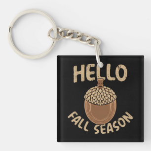 Porte-clés Bonjour automne cosy Gland de saison