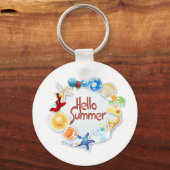 Porte-clés Bonjour été (Recto)