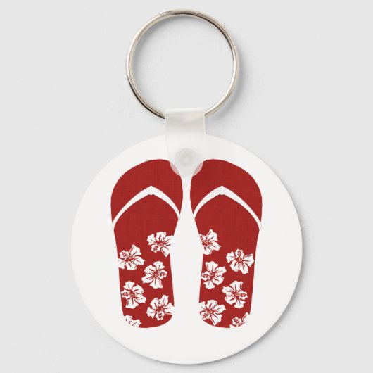 Porte-clés Bonjour Flip Flops (Recto)
