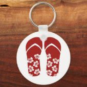 Porte-clés Bonjour Flip Flops (Recto)