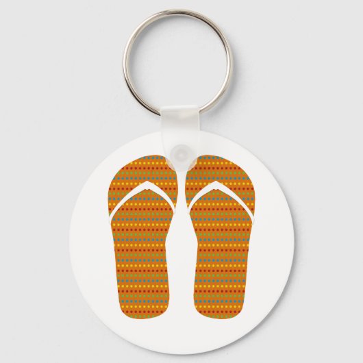 Porte-clés Bonjour Flip Flops (Recto)