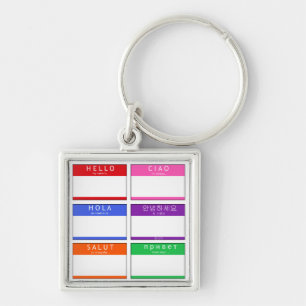 Porte-clés Bonjour, Hola, Salut, Ciao