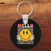 Porte-clés Bonjour maternelle Retour À L'École Super Enseigna (Verso)