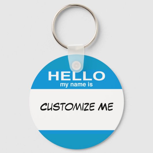 Porte-clés Bonjour Mon Nom Est ... (Recto)