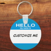 Porte-clés Bonjour Mon Nom Est ... (Recto)