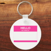 Porte-clés Bonjour, Mon nom est Balise (Recto)