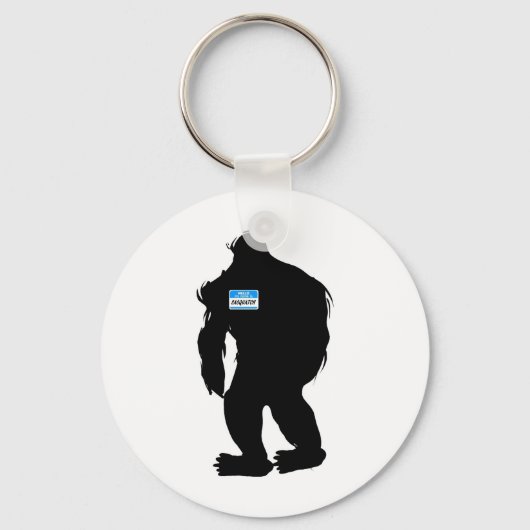 Porte-clés Bonjour, Mon Nom Est Sasquatch (Recto)