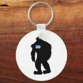 Porte-clés Bonjour, Mon Nom Est Sasquatch (Recto)