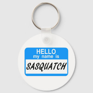 Porte-clés Bonjour Nom Balise Sasquatch