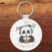 Porte-clés Bonjour panda (Recto)