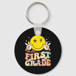 Porte-clés Bonjour première année Hippie Sourire visage 1ère