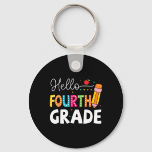 Porte-clés Bonjour quatrième année premier jour d'école retou