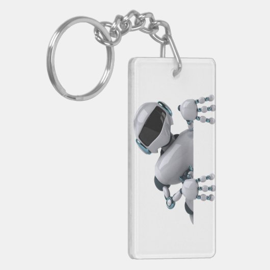 Porte-clés Bonjour ! Robot. (Devant gauche)