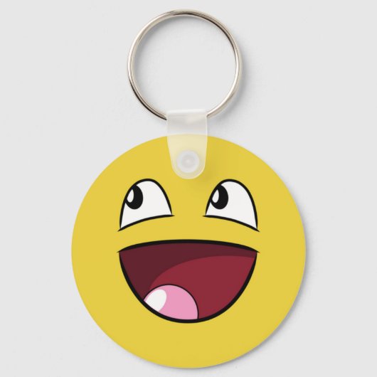 Porte-clés bonjour visage heureux (Recto)