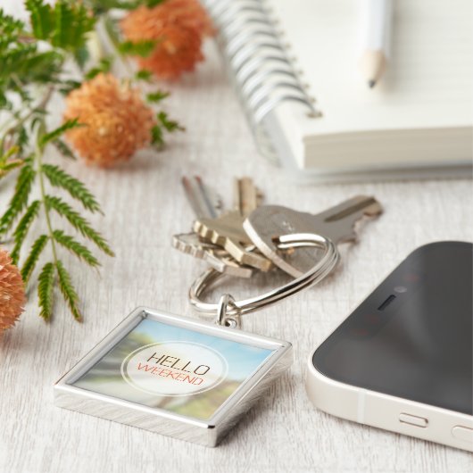 Porte-clés Bonjour Weekend 2 (Côté)