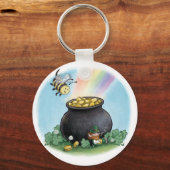 Porte-clés Bonne abeille St. Patrick's Day (Recto)