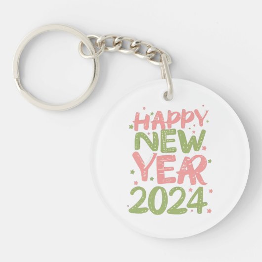 Porte-clés Bonne année 2024 (Devant)