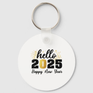 Porte-clés Bonne année 2025 Fête du Nouvel An Amis Famille