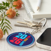 Porte-clés Bonne année 2026-34568 (Devant droit)