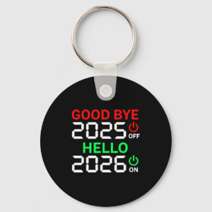 Porte-clés Bonne année 2026 Au revoir 2025 Bonjour 2026 