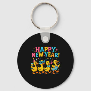 Porte-clés Bonne année 2026 Cadeau de fête de canard mignon