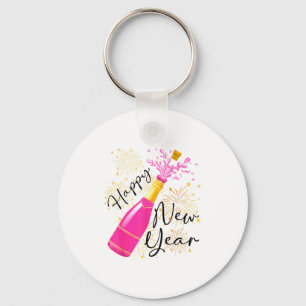 Porte-clés Bonne année 2026 Champagne Bonne soirée du Nouvel