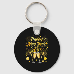 Porte-clés Bonne année 2067 Drôle 67 Six Sept Mème Nouvel An