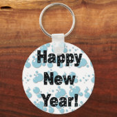 Porte-clés Bonne année bulles (Recto)