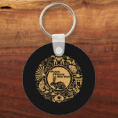 Porte-clés Bonne année chinoise du lapin (Recto)