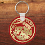 Porte-clés Bonne année chinoise du lapin 2023 (Recto)
