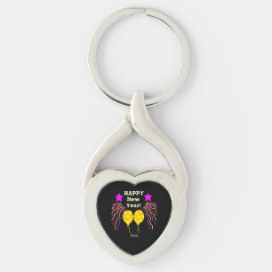Porte-clés Bonne année Souhaite Twisted Heart Keychain
