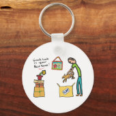 Porte-clés Bonne chance Nouvelle maison (Recto)