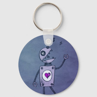 Porte-clés Bonne Chante Robot Rétro