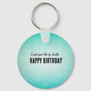 Porte-clés Bonne conception de plaque papier d'anniversaire