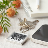 Porte-clés Bonne fête des pères au papa le plus froid (Côté)